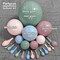 Pink Blue Green Balloon Garland Double Stuffed Dusty Light Green Baby Blue Blush Mauve Latex Pastel Balloon Arch Kit for Boho Baby Shower Gender Reveal Bear Birthday Floral Party Decoration